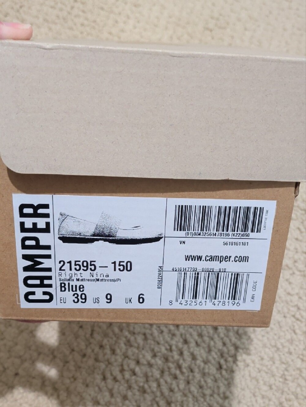 Camper Right Nina Elastic-Strap Slip-On Flats - Picture 8 of 10